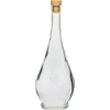 0,5 L Flasche Luigi - Korken, dekoriert, weiß  - 1 ['Alkoholflasche', ' dekorative Alkoholflaschen', ' Glasflasche für Alkohol', ' Flaschen für Selbstgebrannten für die Hochzeitsfeier', ' Flasche für Likör', ' dekorative Flaschen für Likör']