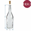0,5 L Flasche mit Kork - 6 Stck. - 8 ['Alkoholflasche', ' dekorative Alkoholflaschen', ' Glasflasche für Alkohol', ' Flaschen für Selbstgebrannten für die Hochzeitsfeier', ' Flasche für Likör', ' dekorative Flaschen für Likör']