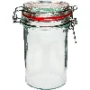 0,5 L Slim Glas, mechanisch verschließbar  - 1 ['Tiegel', ' Tiegel', ' 500 ml Tiegel', ' 500ml Tiegel', ' Tiegel mit Deckel', ' Tiegel mit Schnappdeckel', ' Stülpdeckel Tiegel', ' Behälter']