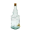 3 l Flasche mit Hahn TURM  - 1 ['Alkoholflasche', ' dekorative Alkoholflaschen', ' Glasflasche für Alkohol', ' Flaschen für Selbstgebrannten für die Hochzeitsfeier', ' Flasche für Likör']