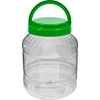 3-L-Kunststoffgefäß - farbiger Schraubverschluss  - 1 ['Kunststoffbehälter', ' Kunststoffgläser', ' Gläser mit Schraubverschluss', ' unzerbrechliche Gläser', ' Vorratsgläser', ' Gläser für getrocknete Pilze']
