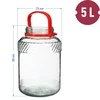 5 L Glas mit Kunststoffdeckel - 6 ['großes Glas', ' Glas für Einmachprodukte', ' für Milchsäuregärung', ' für Gurken', ' für Kraut', ' Glas für die industrielle Produktion', ' Glas mit Zange', ' Glas Zange', ' Gurkenzange']