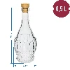 500 ml-Flasche Fiasco Nudo– Korken, weiß - 2 ['Alkoholflasche', ' dekorative Alkoholflaschen', ' Glasflasche für Alkohol', ' Flaschen für Selbstgebrannten für die Hochzeitsfeier', ' Flasche für Likör', ' dekorative Flaschen für Likör']