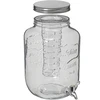 7,6-L-Glas mit Hahn und Filter – weiß - 2 ['Flasche mit Hahn', ' Glasflasche mit Hahn', ' Glasflasche für Getränke', ' Flasche']
