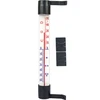 Anschraubbarer Fensterthermometer Anthrazit (-70°C bis +50°C) 23cm  - 1 ['rundes Thermometer', ' welche Temperatur']