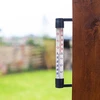 Anschraubbarer Fensterthermometer Anthrazit (-70°C bis +50°C) 23cm - 2 ['rundes Thermometer', ' welche Temperatur']