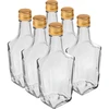 Art Deco 250 ml Flasche mit Schraubverschluss, 6 Stück.  - 1 ['Glasflaschen', ' dekorative Flaschen', ' dekorative Flaschen', ' Likörflaschen', ' selbstgemachte Likörflaschen', ' Saftflaschen aus Glas', ' dekorative Likörflaschen', ' dekorative Geschenkflaschen', ' klare Glasflaschen']