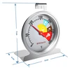 Backofen-Thermometer (0°C bis +300°C) Ø4,4cm - 6 ['Backofenthermometer', ' Brotthermometer', ' Fleischthermometer', ' Lebensmittelthermometer']