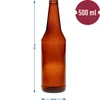 Bierflasche 0,5 L - Achterpack - 4 ['Bierflaschen', ' Flaschen für Kronkorken', ' Flaschen für Cidre', ' Flaschen für Bier', ' Flaschen 0', '5 L', ' Flaschen 500 ml']