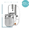 Destillator und Dampfkochtopf 2 in 1 12 L, Kühler +2x Absatzbecken - 8 ['Destillator', ' Destillator mit Dampfkochtopf', ' Dampfkochtopf', ' Destillator für', ' Destillation']