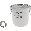 Edelstahlbehälter für modulare Brennereien - 18 l - 4 ['Destillationsbehälter', ' Destillierbehälter', ' Destillation', ' Destillierapparat', ' Edelstahlbehälter', ' wie man Alkohol destilliert']
