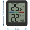 Elektronisches Raumthermometer, schwarz - 9 ['elektronisches Thermometer', ' Luftfeuchtigkeitsthermometer', ' drahtloses Thermometer', ' schwarzes Thermometer', ' Thermometer mit Magnet', ' stilvolles Thermometer', ' Innenraumthermometer', ' welches Thermometer für zu Hause', ' modernes Zimmerthermometer', ' praktisches Thermometer', ' wie prüft man den Luftkomfort']