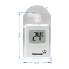 Elektronisches Thermometer (-20°C bis +50°C) - 3 ['Thermometer', ' Universalthermometer', ' elektronisches Thermometer', ' Fensterthermometer', ' Außenthermometer', ' Innenthermometer', ' Raumthermometer', ' Thermometer mit Saugnapf']