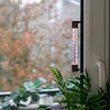 Fensterthermometer braun (-50°C bis +50°C) 18cm - 7 ['Außenthermometer', ' Thermometer', ' Fensterthermometer', ' Thermometer mit lesbarer Skala', ' Kunststoffthermometer', ' Thermometer für Fenster', ' Thermometer für Balkon', ' doppelseitiges Thermometer', ' selbstklebendes Thermometer']