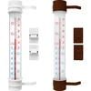 Fensterthermometer, polnische Produktion  (-60°C bis +50°C) 23cm  - 1 ['Außenthermometer', ' Thermometer', ' Fensterthermometer', ' Thermometer mit lesbarer Skala', ' Kunststoffthermometer', ' Thermometer für Fenster', ' Thermometer für Balkon', ' doppelseitiges Thermometer', ' selbstklebendes Thermometer']