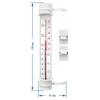 Fensterthermometer, polnische Produktion  (-60°C bis +50°C) 23cm - 2 ['Außenthermometer', ' Thermometer', ' Fensterthermometer', ' Thermometer mit lesbarer Skala', ' Kunststoffthermometer', ' Thermometer für Fenster', ' Thermometer für Balkon', ' doppelseitiges Thermometer', ' selbstklebendes Thermometer']
