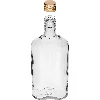Flachmann-Flasche 500 ml mit Schraubverschluss, 6 St. - 6 ['500 ml Flasche', ' Flakon', ' Tinkturflasche', ' Alkoholflasche', ' Halbliterflasche', ' Flaschenset']