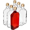 Flachmann-Flasche 500 ml mit Schraubverschluss, 6 St. - 8 ['500 ml Flasche', ' Flakon', ' Tinkturflasche', ' Alkoholflasche', ' Halbliterflasche', ' Flaschenset']