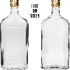 Flachmann-Flasche 500 ml mit Schraubverschluss, 6 St. - 2 ['500 ml Flasche', ' Flakon', ' Tinkturflasche', ' Alkoholflasche', ' Halbliterflasche', ' Flaschenset']