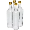 Flasche 1 L Italiano - Deckel, weiß, 4 Stück.  - 1 ['Alkoholflasche', ' dekorative Alkoholflaschen', ' Glasflasche für Alkohol', ' Flaschen für Selbstgebrannten für die Hochzeitsfeier', ' Flasche für Likör', ' dekorative Flaschen für Likör']