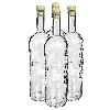 Flasche Eisland 1 L mit Korken, 4 St.  - 1 ['Glasflasche', ' Alkoholflasche', ' Dekoflasche', ' 1L Flasche', ' Weinflasche', ' Weinflasche', ' Tinkturflasche', ' Saftflasche', ' Geschenk']