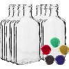 Flasche - Flachmann für Liköre, 100 ml - 8 Stck. - 2 ['Flaschen', ' Tinkturen', ' Tinkturflaschen', ' hausgemachter Likör', ' Tinkturflasche mit Schraubverschluss', ' Flasche mit Schraubverschluss', ' Flaschen mit farbigen Schraubverschlüssen', ' farbige Schraubverschlüsse', ' Schraubverschlüsse']