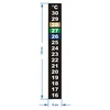 Flüssigkristall-Thermometer (+16°C bis +30°C) 13cm - 2 ['Lebensmittelthermometer', ' Küchenthermometer', ' Kochthermometer', ' selbstklebendes Thermometer', ' Gärungsthermometer', ' Aquarienthermometer', ' Flüssigkristallthermometer', ' selbstklebende Thermometer', ' Weinthermometer', ' Brauthermometer']