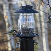 Futterbehälter für Vögel - aus schwarzem Plastik, 21x21x27 cm - 6 ['Vogelfutterhäuschen', ' Vögel füttern im Winter', ' Vögel füttern']