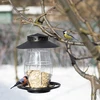 Futterbehälter für Vögel - aus schwarzem Plastik, 21x21x27 cm - 8 ['Vogelfutterhäuschen', ' Vögel füttern im Winter', ' Vögel füttern']