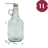 Gallone 1,0 l Flasche ohne Geflecht, mit Schraubve - 3 ['Alkoholflasche', ' dekorative Alkoholflaschen', ' Glasflasche für Alkohol', ' Flaschen für Selbstgebrannten für die Hochzeitsfeier', ' Flasche für Likör', ' Wodkaflaschen', ' Wodkaflasche Hochzeitsfeier', ' Weinflasche', ' Weinflaschen']