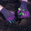 Gartenhandschuhe mit Krallen – violett - 3 ['Gartenhandschuhe', ' Handschuhe mit Krallen', ' Schutzhandschuhe']