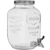 Getränkespender Lemoniadolandia - weiß, 4 L  - 1 ['Flasche mit Hahn', ' Glasflasche mit Hahn', ' Glasflasche für Getränke', ' Flasche', ' Glas für Getränke']