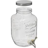 Getränkespender Lemoniadolandia - weiß, 4 L - 2 ['Flasche mit Hahn', ' Glasflasche mit Hahn', ' Glasflasche für Getränke', ' Flasche', ' Glas für Getränke']