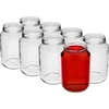 Glas 1000 ml Multipack 8 Stck. - 2 ['Einmachgläser', ' Einmachgläser', ' Einmachgläser', ' für Konserven', ' für Konserven', ' ohne Schraubverschluss', ' Twist off-Glas', ' 1 L-Glas']