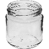 Glas, 212 ml mit dunkelrotem Schraubverschluss TO Ø 66 mm– 6 St. - 4 ['Set Gläser', ' Einmachgläser', ' Marmeladengläser', ' Gläser mit Schraubverschluss', ' Gläser fi 66', ' Gläser mit Schraubverschluss 4 Haken', ' Gläser mit dunkelrotem Deckel', ' für Konserven', ' für trockene Produkten']