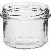 Glas, 235 ml mit schwarzem Schraubverschluss– 6 St. - 4 ['Set Gläser', ' Einmachgläser', ' Marmeladengläser', ' Gläser mit Schraubverschluss', ' Gläser fi 82', ' Gläser mit Schraubverschluss 6 Haken', ' Gläser mit schwarzem Deckel', ' für Konserven', ' für Konserven', ' Set Gläser 235 ml']