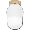 Glas 3000 ml - 1 Stck., Deckel Gold (O 100)  - 1 ['Glas', ' Glas mit Schraubverschluss', ' Glas für Salzgurken', ' Glas für Gurken', ' Glas für Liköre']