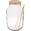 Glas 3000 ml - 1 Stck., Deckel (O 100) + Zange  - 1 ['Glas', ' Glas mit Schraubverschluss', ' Glas für Salzgurken', ' Glas für Gurken', ' Glas für Liköre', ' Glas mit Zange', ' Gurkenzange', ' Küchenzange']