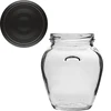 Glas, 314 ml mit schwarzem Schraubverschluss– 6 St. - 8 