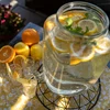 Glas 7,6 L Zitronade mit Hahn – weiß - 6 ['für Limonade', ' Glas mit Hahn', ' für warme Getränke', ' für Grillparties', ' großes Glas', ' für Wein', ' für Wasser']