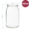 Glas 900ml Multipack 8 Stck. - 7 ['Gläser', ' Glas', ' Gläser für Einmachprodukte', ' Einmachglas', ' Einmachgläser', ' Glas für Gurken', ' Glas für Honig ']