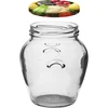 Glas-Glas 580 ml - 6 Stck. bunte Kappe - 5 ['Einmachglas', ' dekoratives Glas', ' Weki', ' Kompottglas', ' Gemüsesalatglas', ' Glas mit mariniertem Gemüse', ' Glas mit marinierten Pilzen', ' Glas mit dekorativem Deckel', ' Gläserset', ' 0', '5-L-Glas']