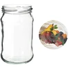 Glas TO 300 ml - Multipack 6 Stck., farb. Deckel - 5 ['Einmachgläser', ' 300 ml Gläser', ' Gläserset', ' Einmachgläser', ' Gläser mit bunten Deckeln', ' bunte Deckel', ' für Kompotte', ' für Marmeladen']