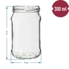 Glas TO 300 ml - Multipack 6 Stck., farb. Deckel - 2 ['Einmachgläser', ' 300 ml Gläser', ' Gläserset', ' Einmachgläser', ' Gläser mit bunten Deckeln', ' bunte Deckel', ' für Kompotte', ' für Marmeladen']
