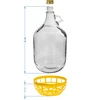 Glasballon Dame 5 L - Plastikkorb, mit Schraubverschluss - 3 ['Glasballon', ' Flasche', ' für Wein', ' Liköre', ' Säfte', ' für die Gärung', ' für die Lagerung']