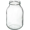 Glass jar 3l + Farbkappe + Gabel oder Zange - 2 ['Glas', ' Glas mit Schraubverschluss', ' Glas für Salzgurken', ' Glas für Gurken', ' Glas für Liköre', ' Glas mit Zange', ' Gurkenzange', ' Küchenzange']