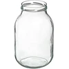 Glass jar 4l + Farbkappe + Gabel oder Zange - 2 ['Glas', ' Glas mit Schraubverschluss', ' Glas für Salzgurken', ' Glas für Gurken', ' Glas für Liköre', ' Glas mit Zange', ' Gurkenzange', ' Küchenzange']