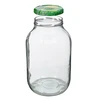 Glass jar 4l + Farbkappe + Gabel oder Zange - 4 ['Glas', ' Glas mit Schraubverschluss', ' Glas für Salzgurken', ' Glas für Gurken', ' Glas für Liköre', ' Glas mit Zange', ' Gurkenzange', ' Küchenzange']
