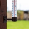 Großes Fensterthermometer zum Aufkleben (-50°C bis +50°C) 27cm mix - 6 ['Rundthermometer', ' welche Temperatur', ' Außentemperatur', ' Röhrenthermometer']