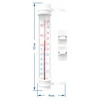 Großes Fensterthermometer zum Aufkleben (-50°C bis +50°C) 27cm mix - 2 ['Rundthermometer', ' welche Temperatur', ' Außentemperatur', ' Röhrenthermometer']